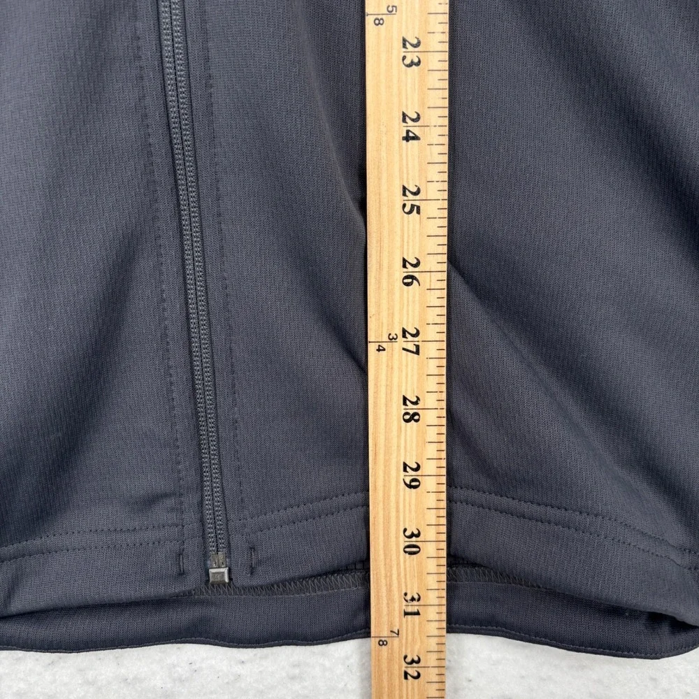 Adidas Hoodie Jacket Mens 2XL Grey Orange Colorblock Full Zip Raglan Pockets